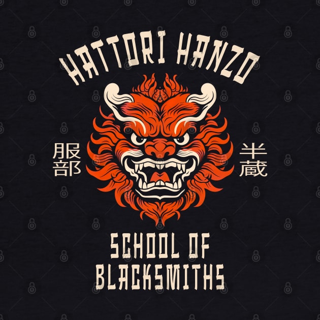 School Of Blacksmiths - Hattori Hanzo by Tshirt Samurai